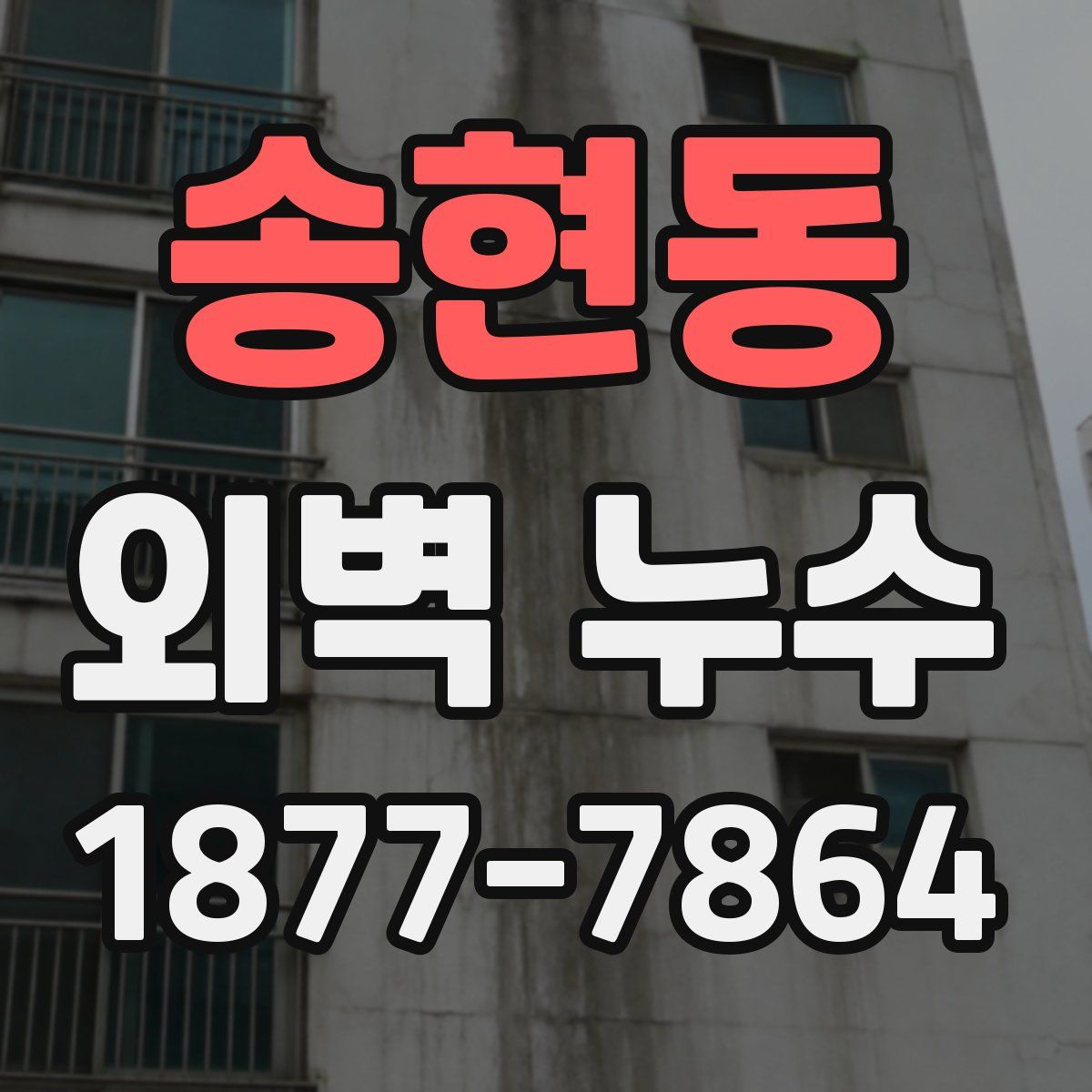 송현동 외벽 누수