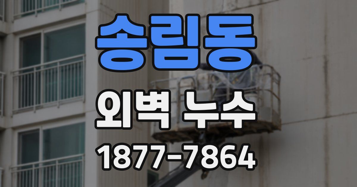 송림동 외벽 누수