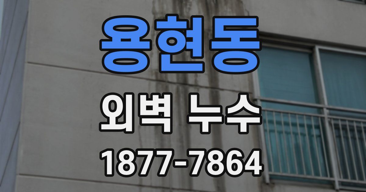 용현동 외벽 누수