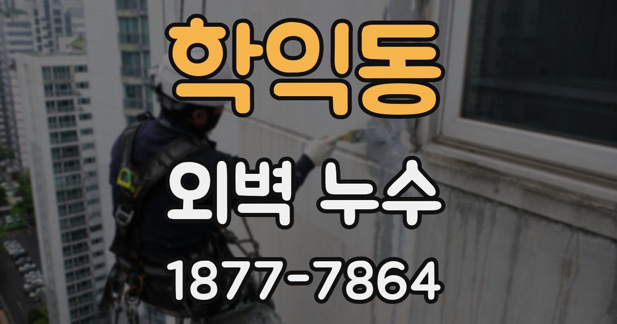 학익동 외벽 누수