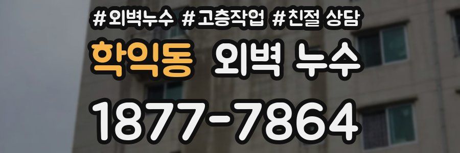 학익동 외벽 누수