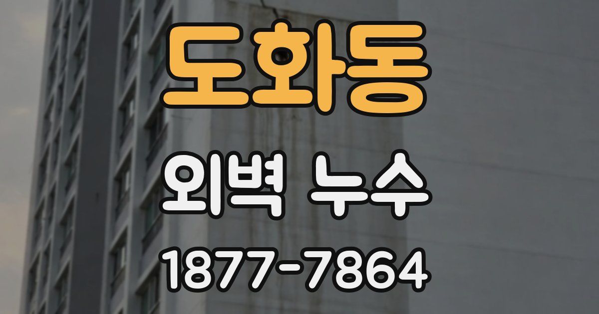 도화동 외벽 누수