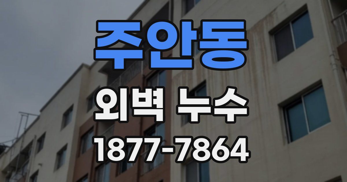 주안동 외벽 누수