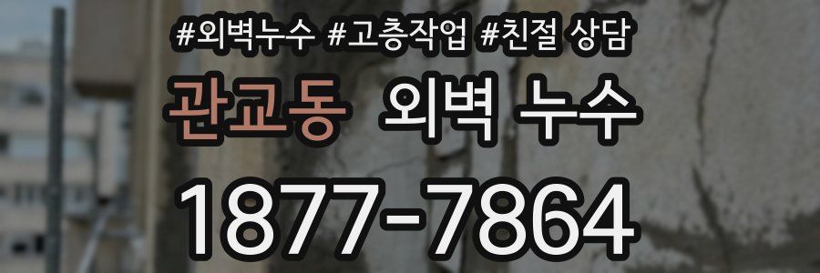 관교동 외벽 누수