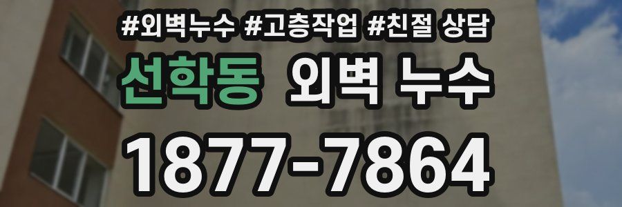 선학동 외벽 누수