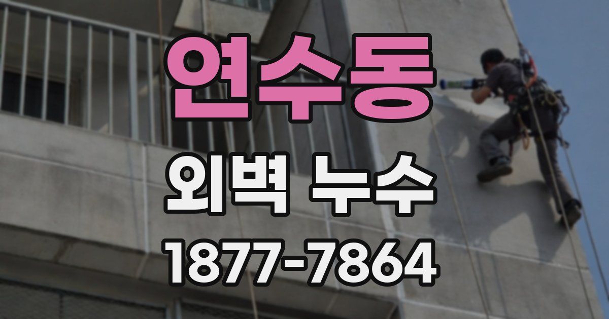 연수동 외벽 누수