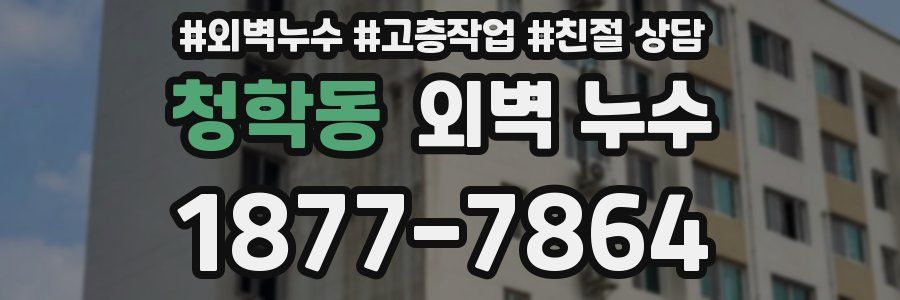 청학동 외벽 누수