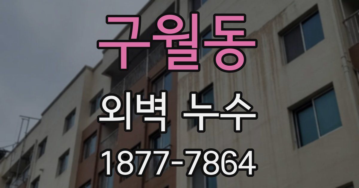 구월동 외벽 누수