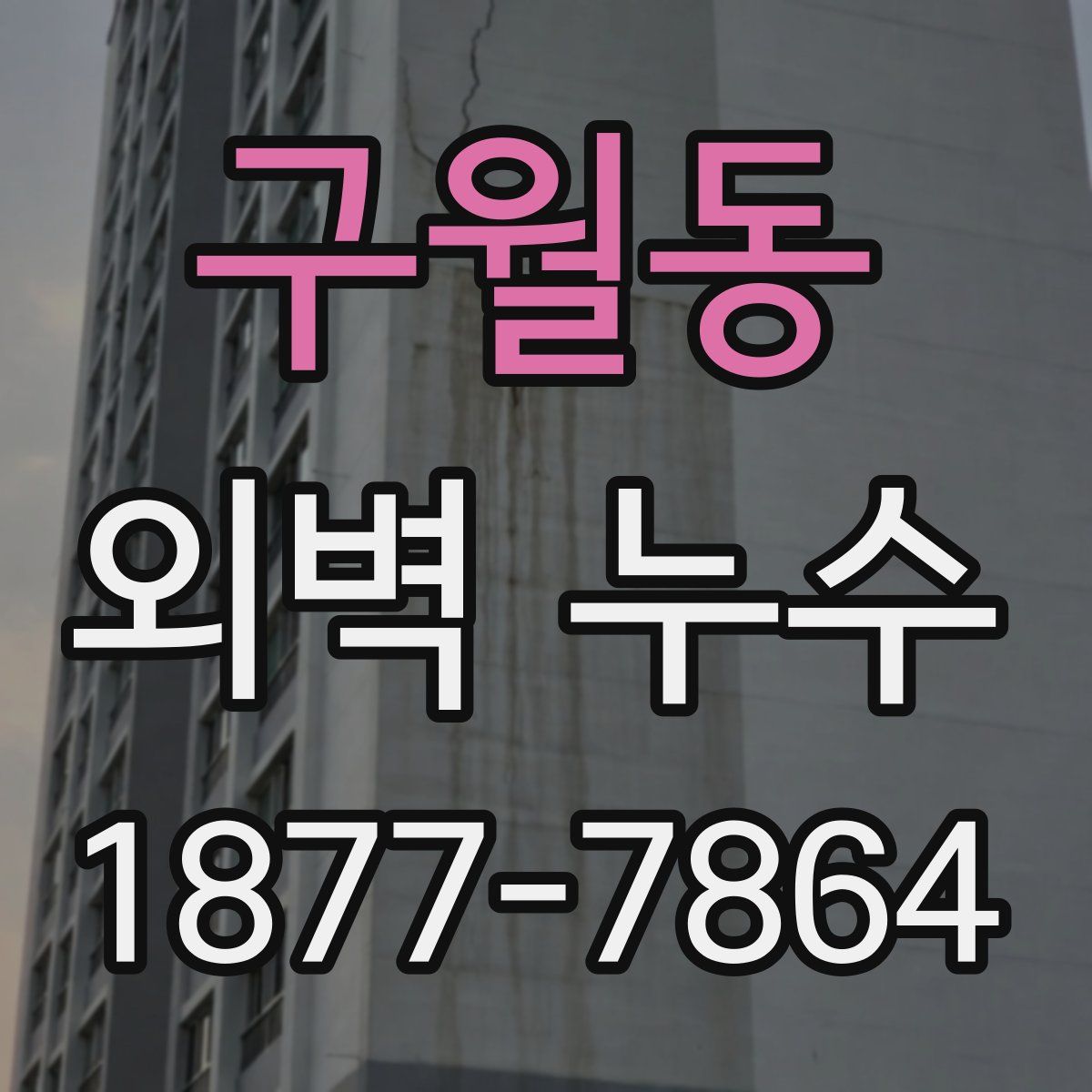 구월동 외벽 누수