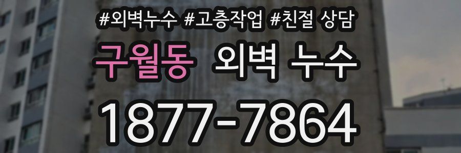 구월동 외벽 누수