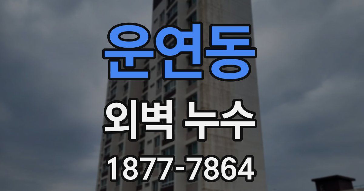운연동 외벽 누수