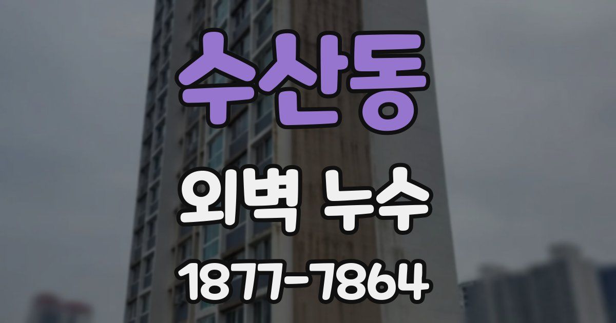 수산동 외벽 누수