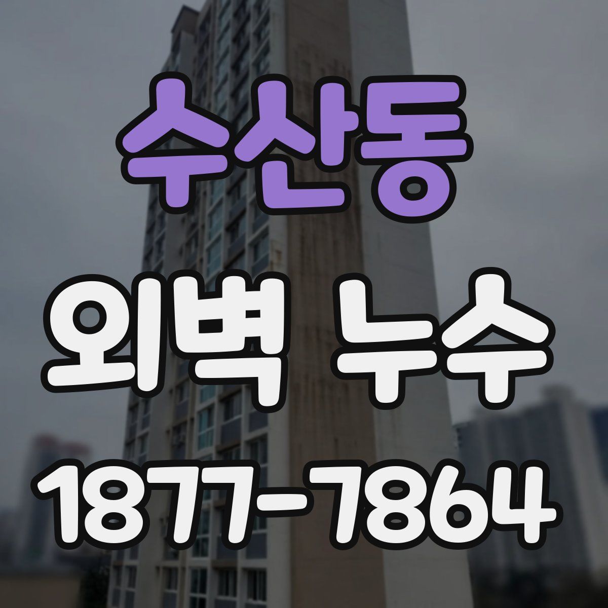 수산동 외벽 누수