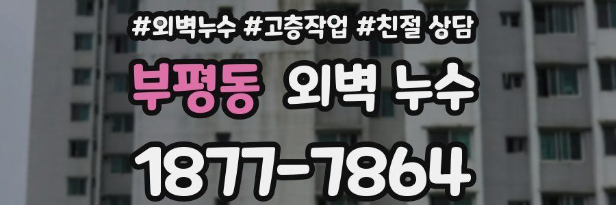 부평동 외벽 누수
