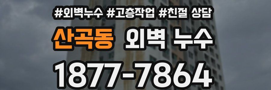 산곡동 외벽 누수