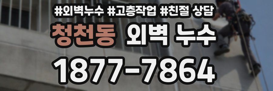 청천동 외벽 누수