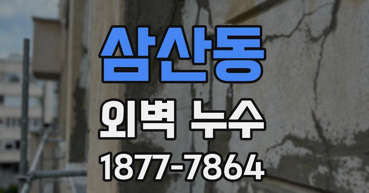 삼산동 외벽 누수