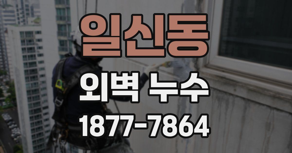 일신동 외벽 누수