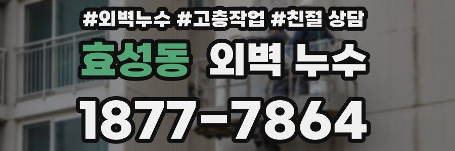 효성동 외벽 누수