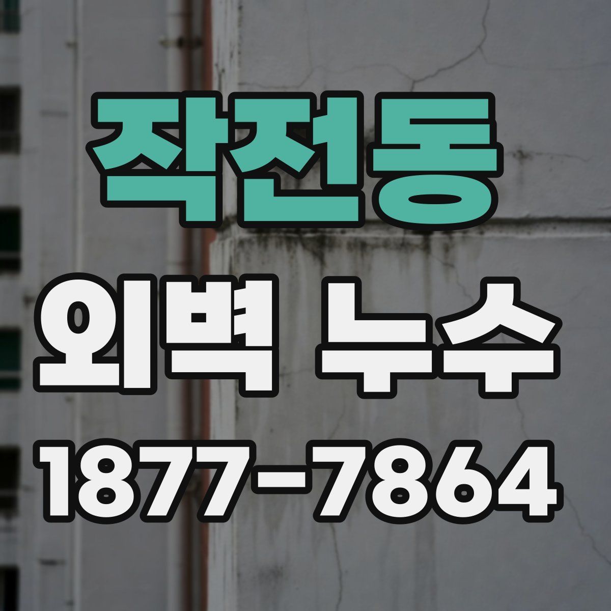 작전동 외벽 누수
