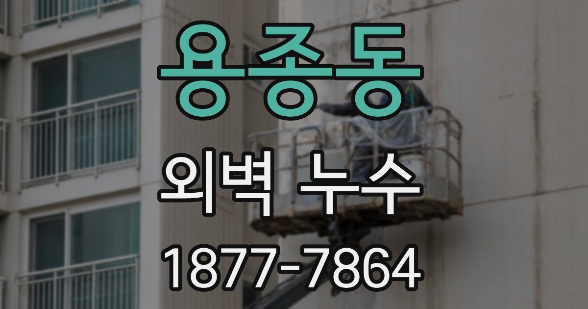용종동 외벽 누수