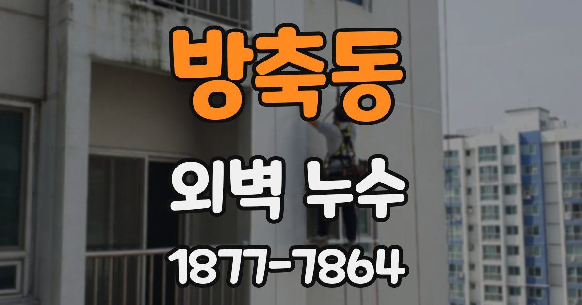 방축동 외벽 누수