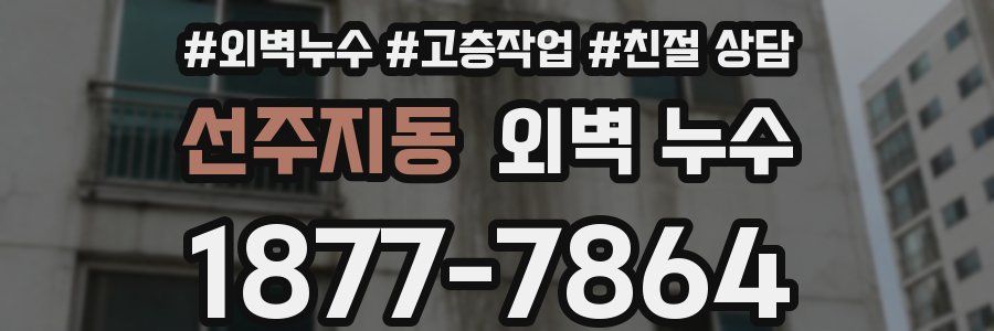 선주지동 외벽 누수
