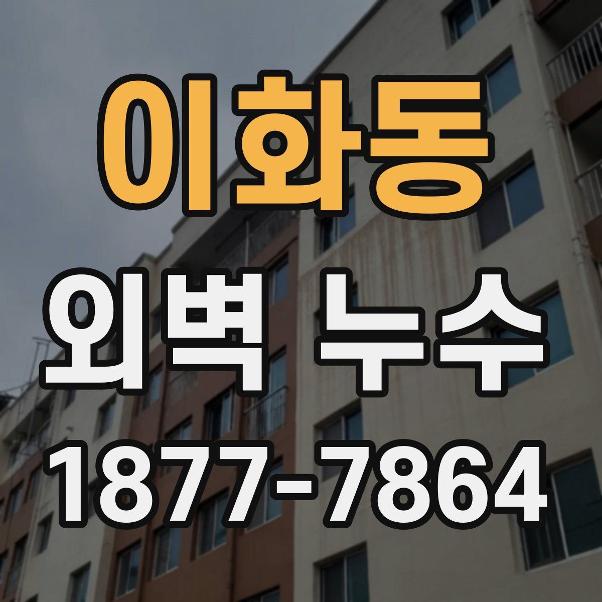 이화동 외벽 누수