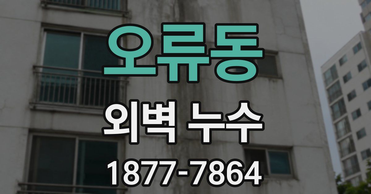 오류동 외벽 누수