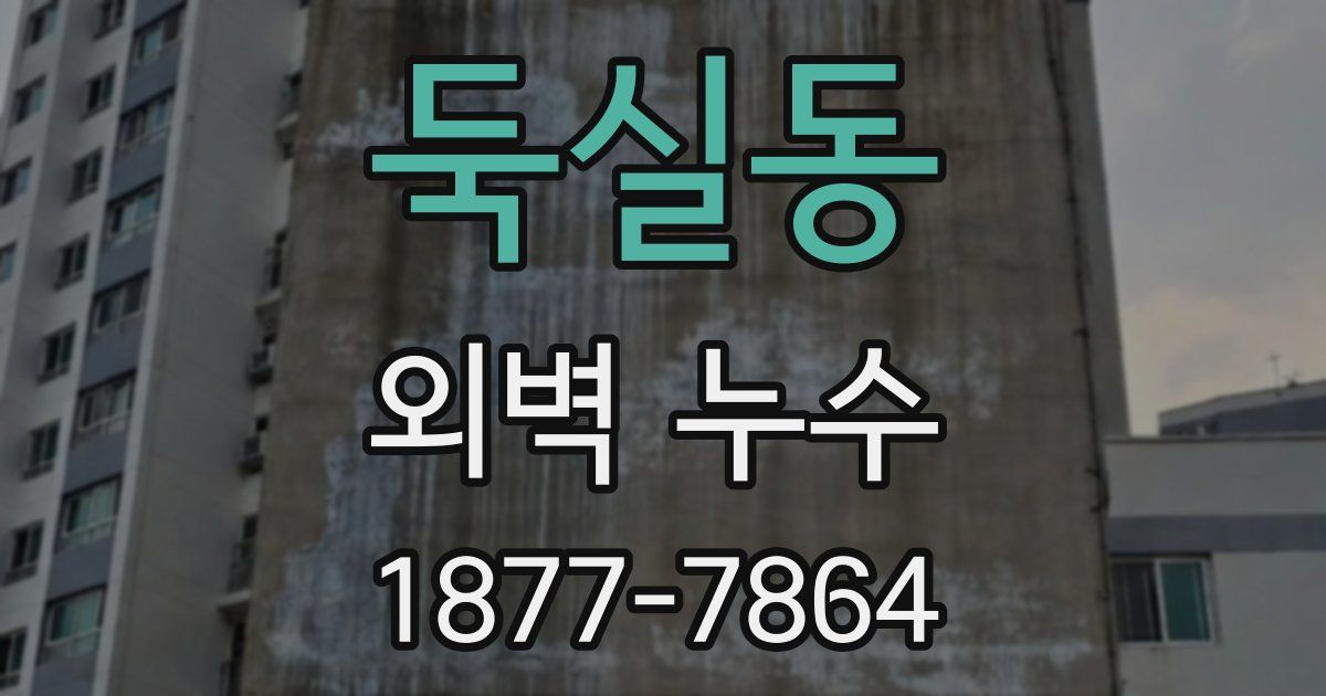둑실동 외벽 누수