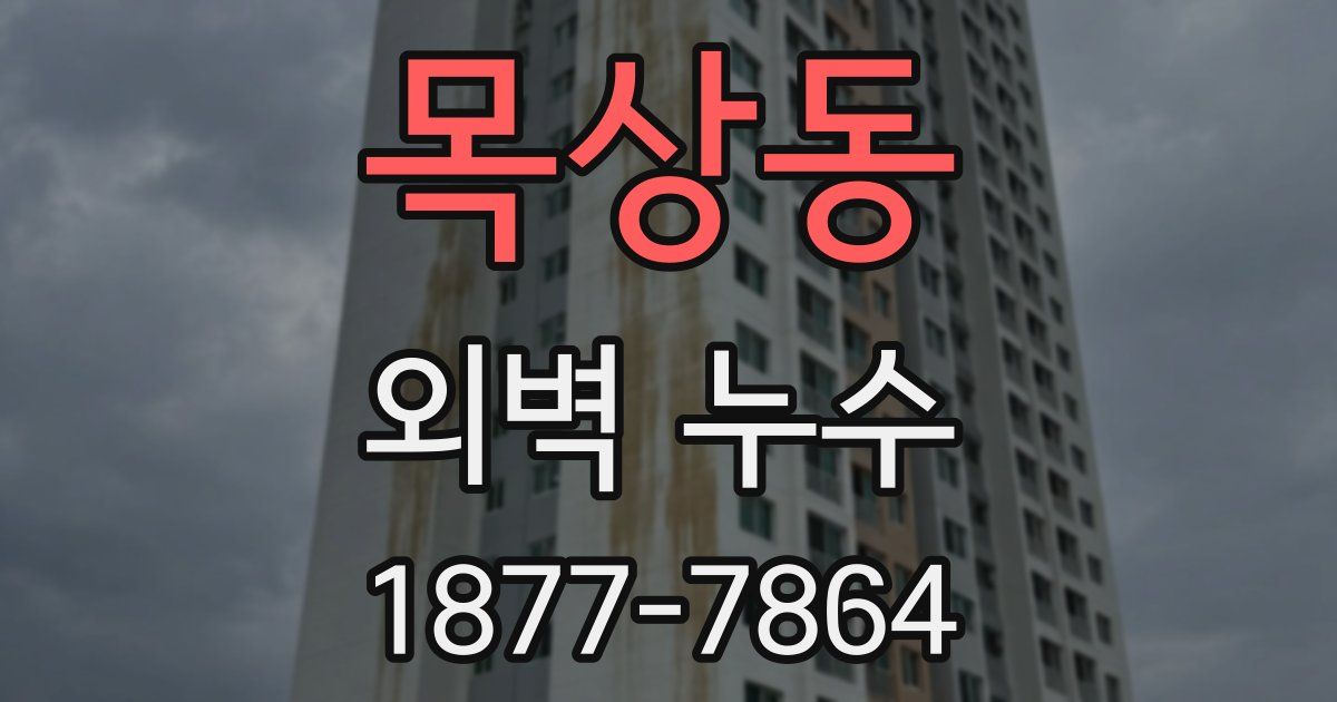 목상동 외벽 누수