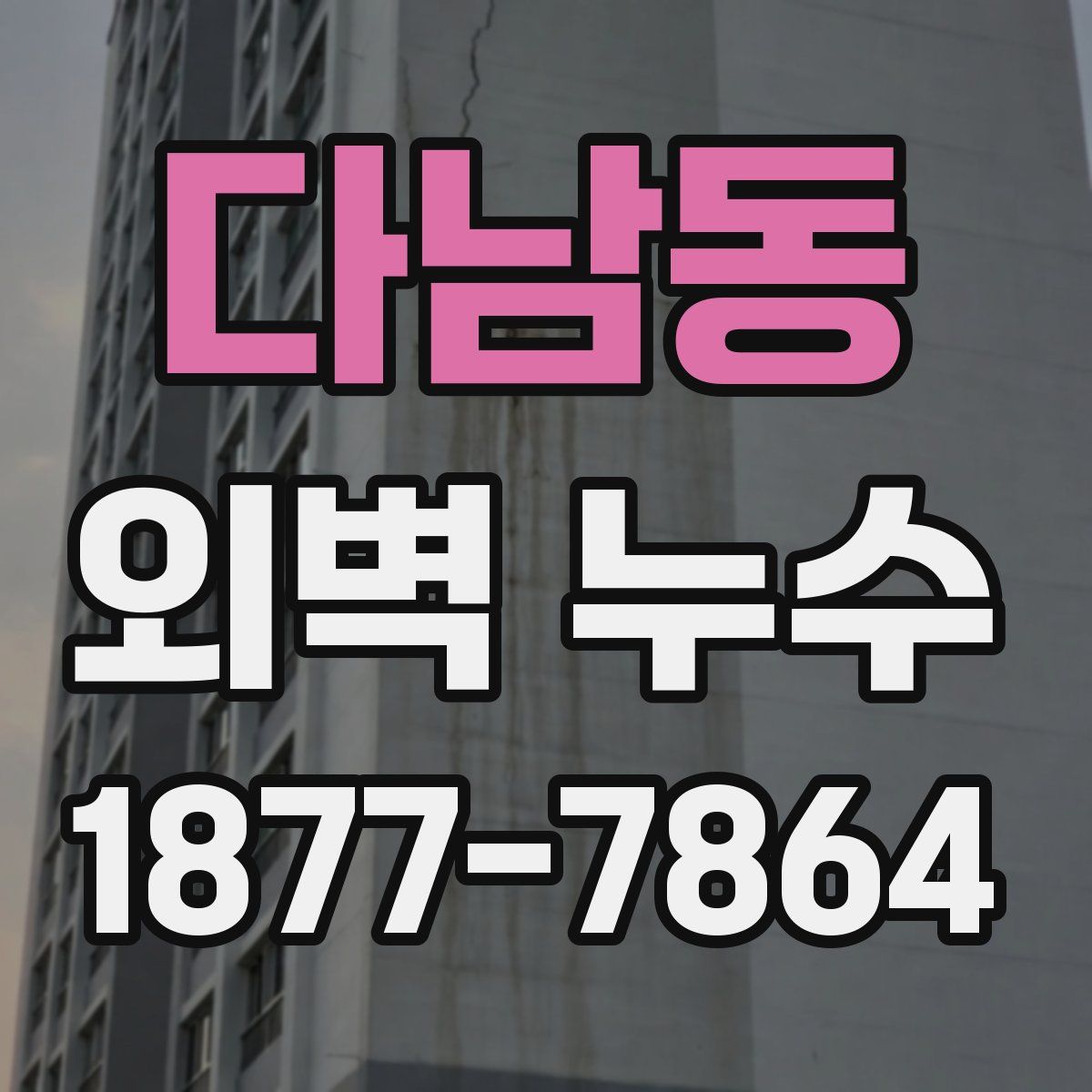 다남동 외벽 누수