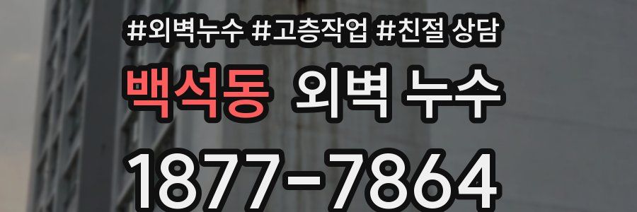 백석동 외벽 누수