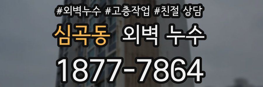 심곡동 외벽 누수