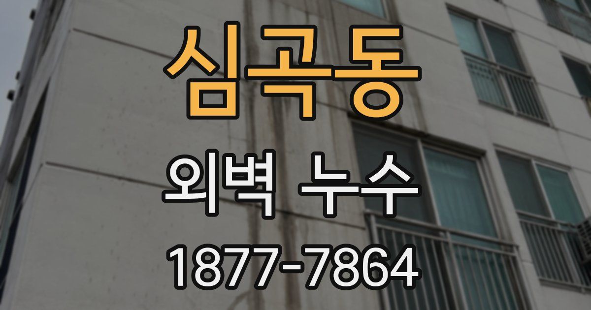 심곡동 외벽 누수
