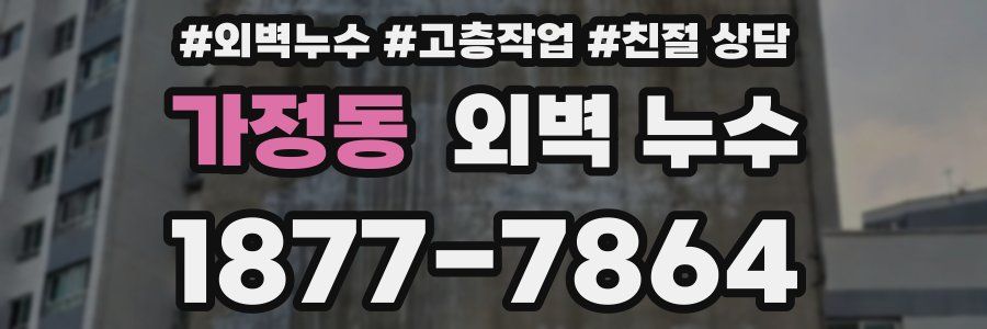 가정동 외벽 누수
