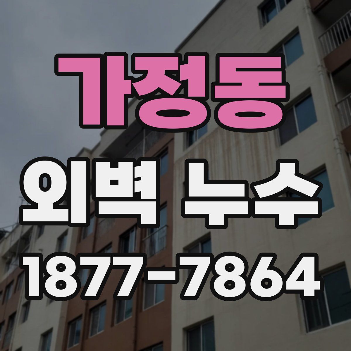 가정동 외벽 누수