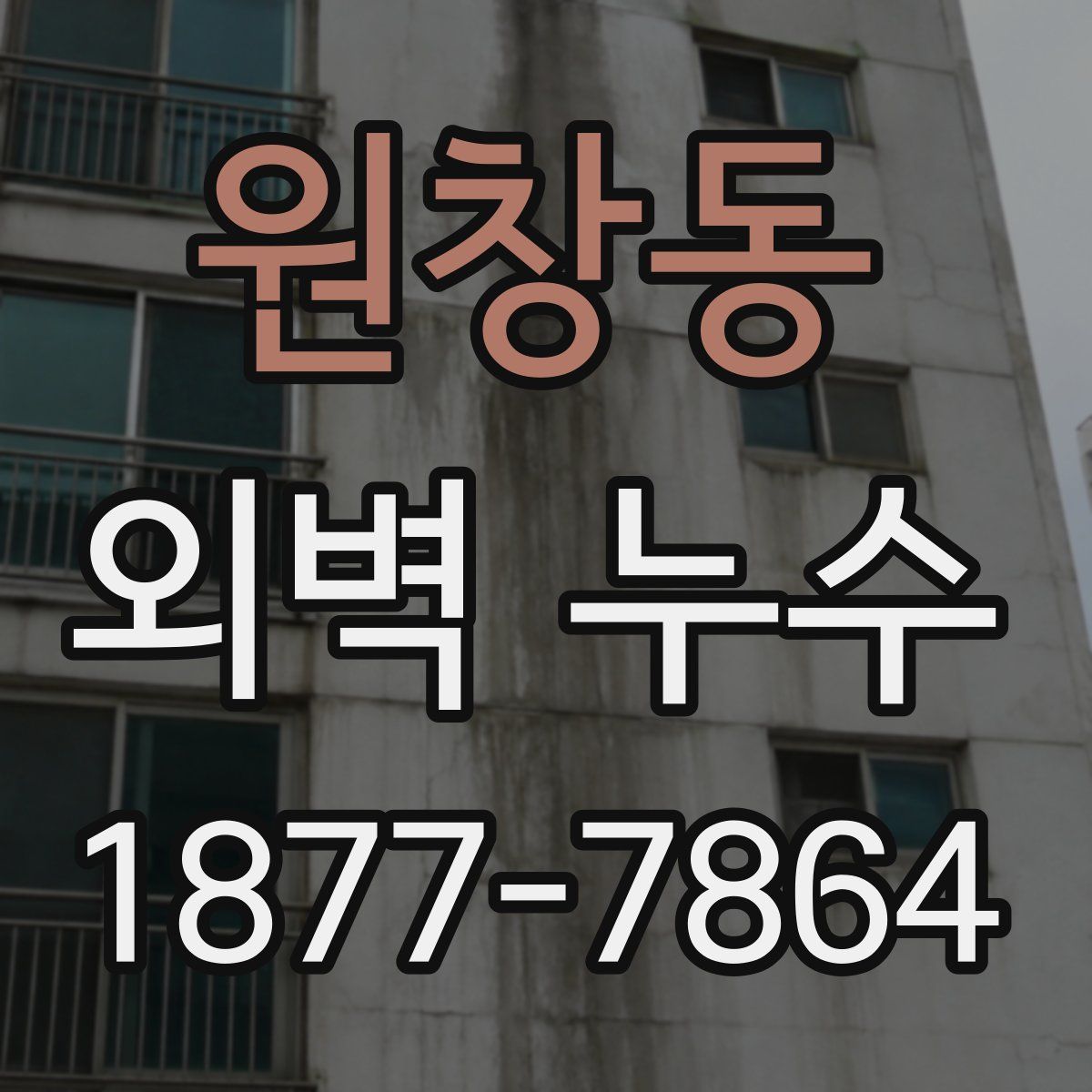 원창동 외벽 누수