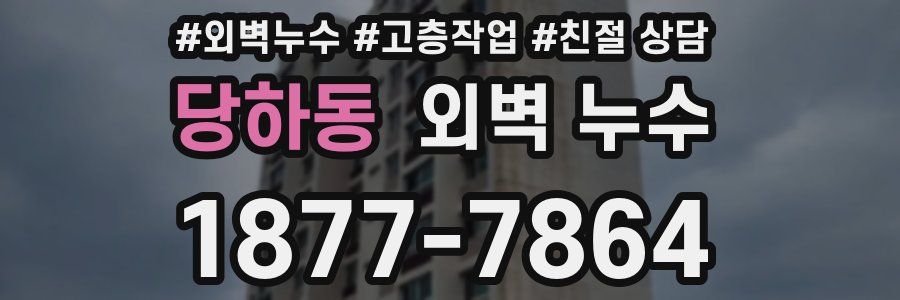 당하동 외벽 누수