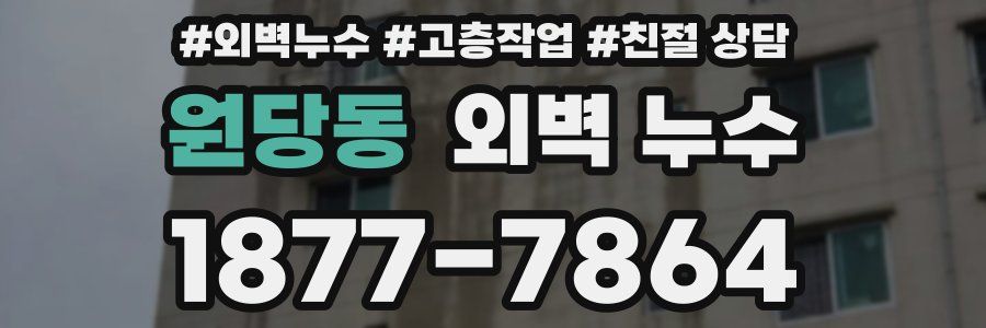 원당동 외벽 누수