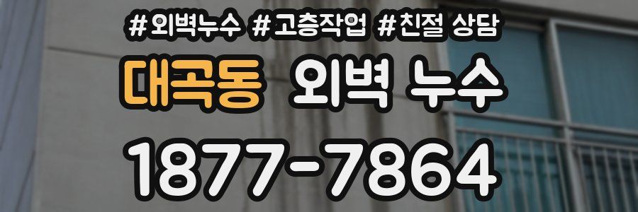 대곡동 외벽 누수