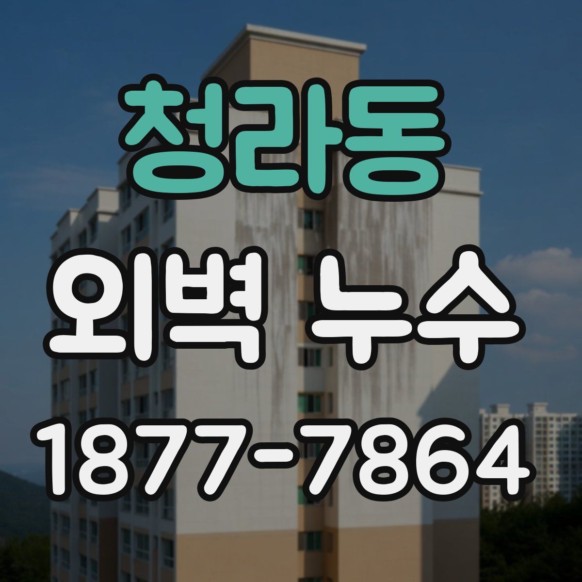 청라동 외벽 누수