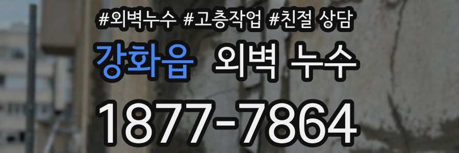 강화읍 외벽 누수