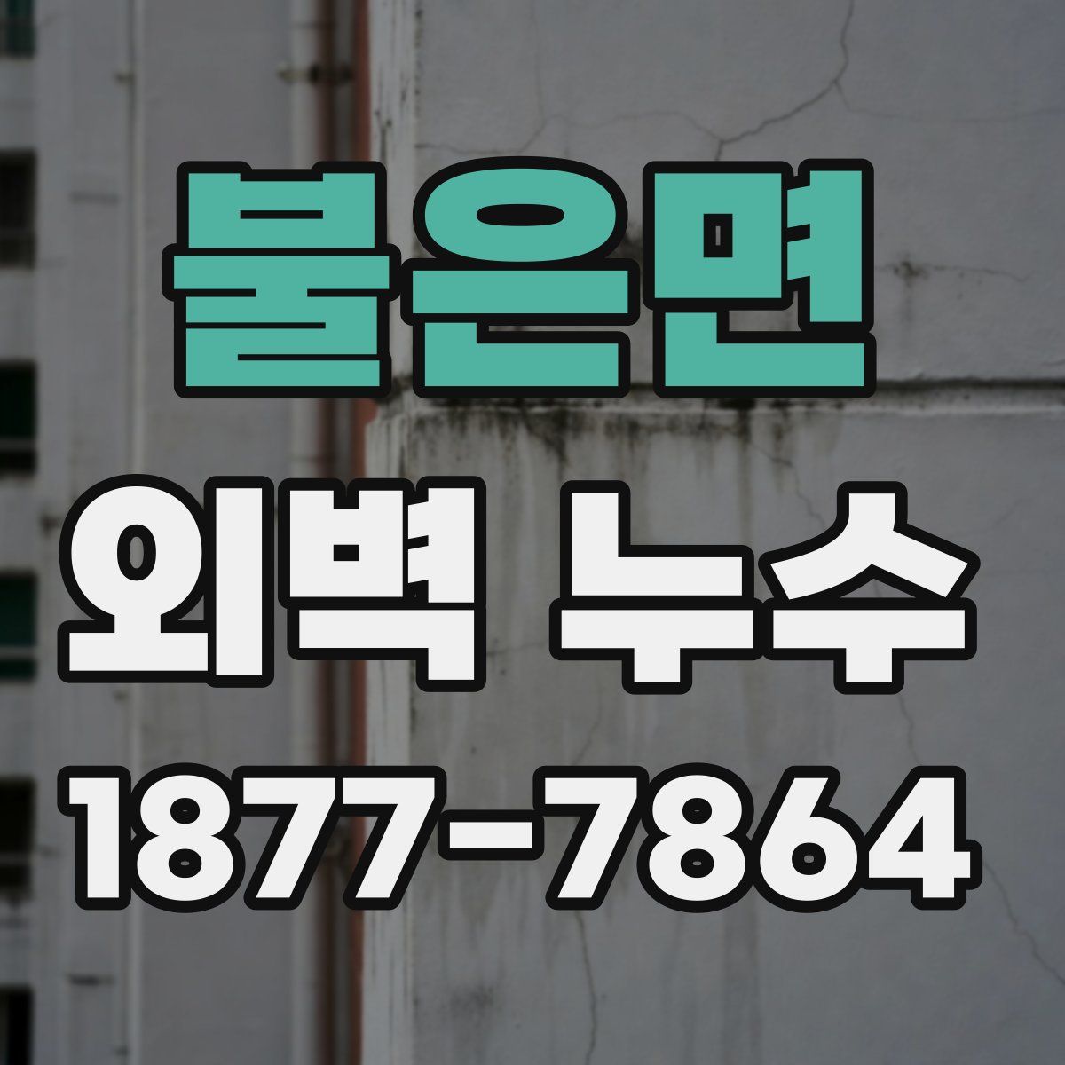 불은면 외벽 누수