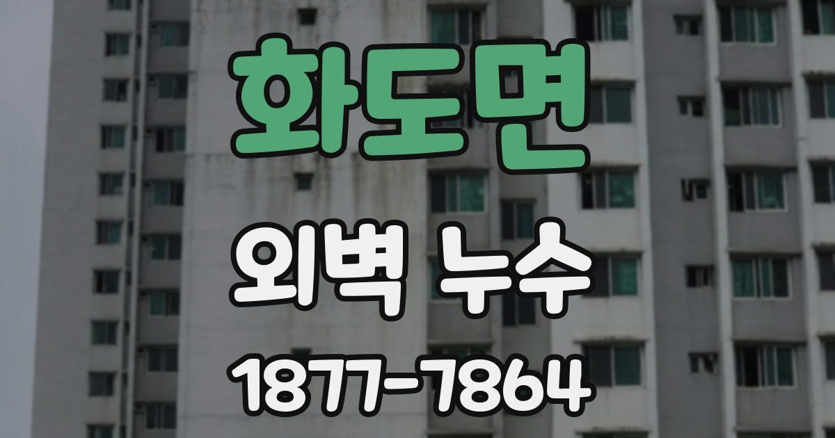화도면 외벽 누수