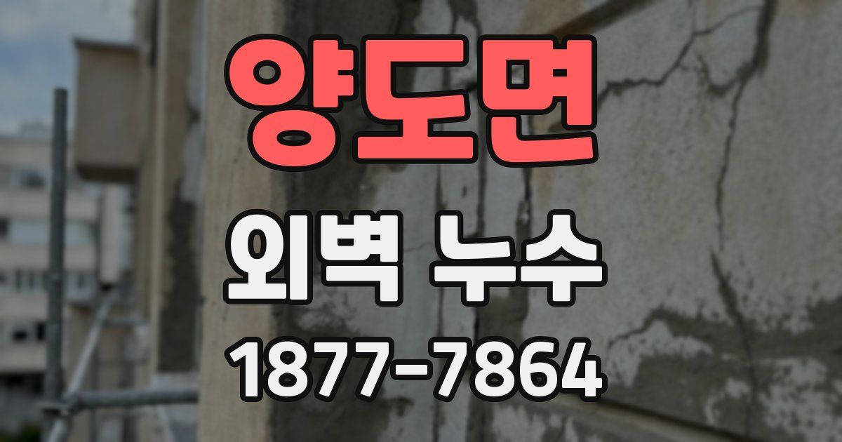 양도면 외벽 누수