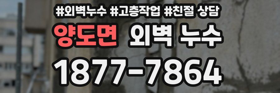 양도면 외벽 누수