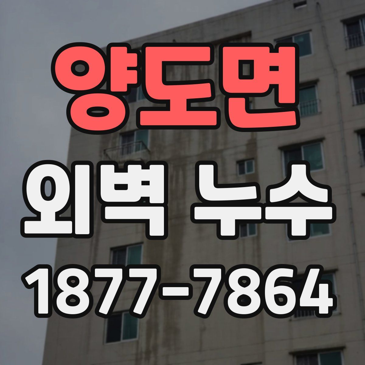 양도면 외벽 누수
