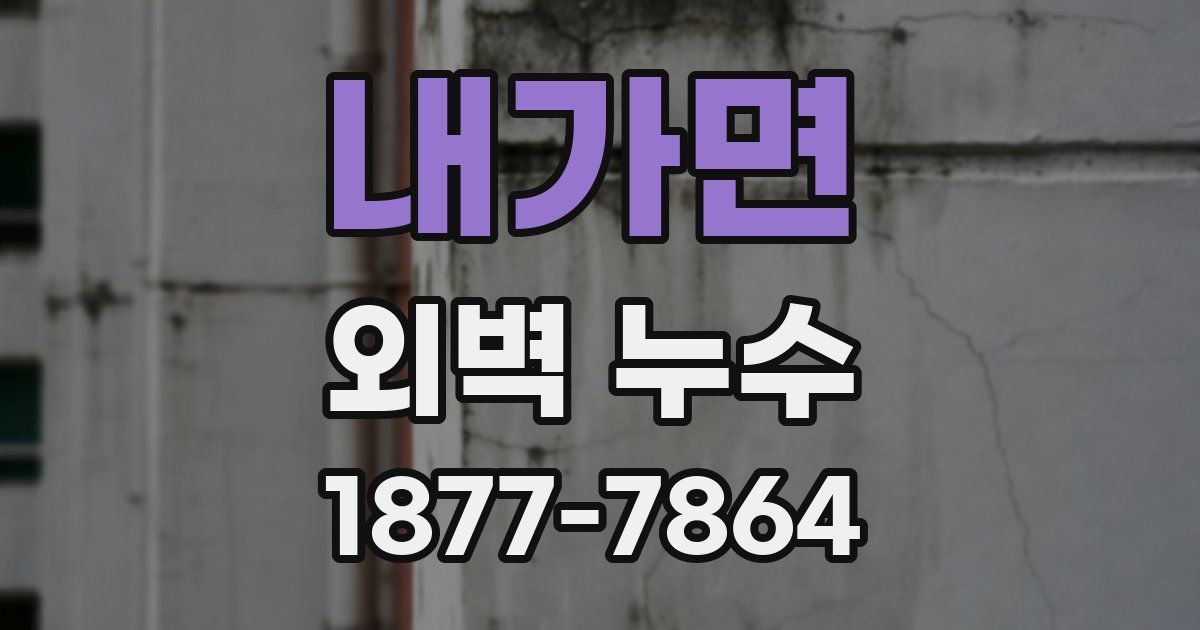 내가면 외벽 누수