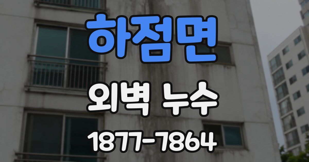 하점면 외벽 누수